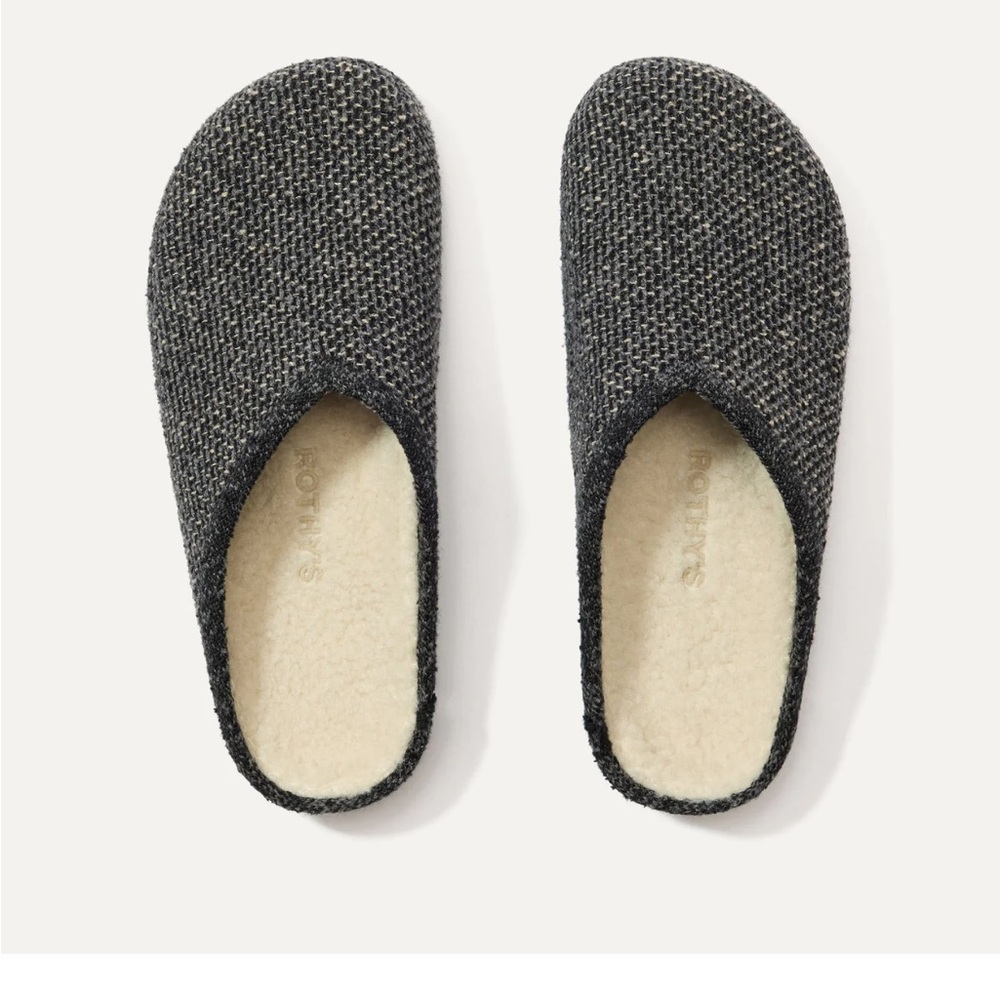 Rothy's Black Sesame Bouclé Clogs